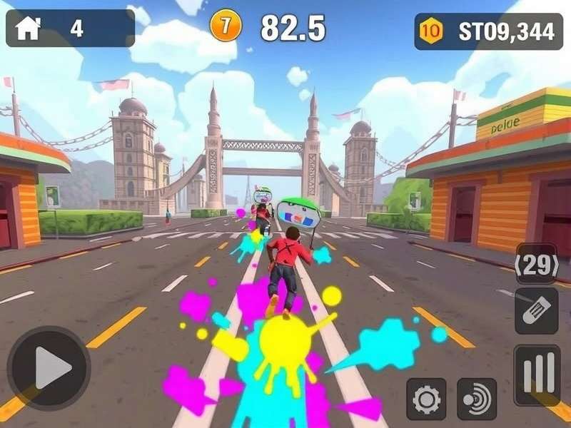 Holi Paint Runner Gameplay Screenshot